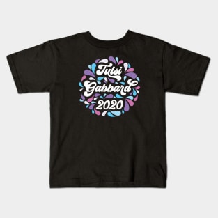 Tulsi Gabbard 2020 Multicolor Retro Paisley Kids T-Shirt